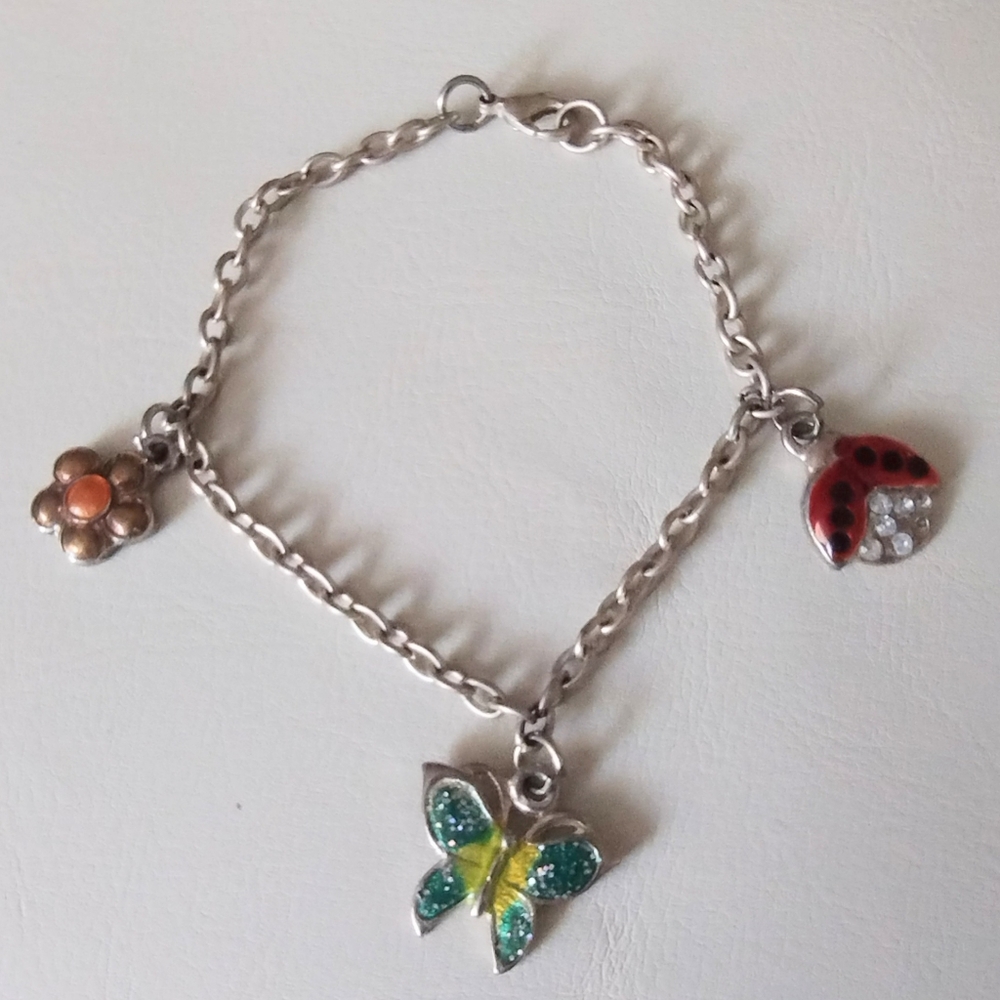 Enameled Charm Bracelet